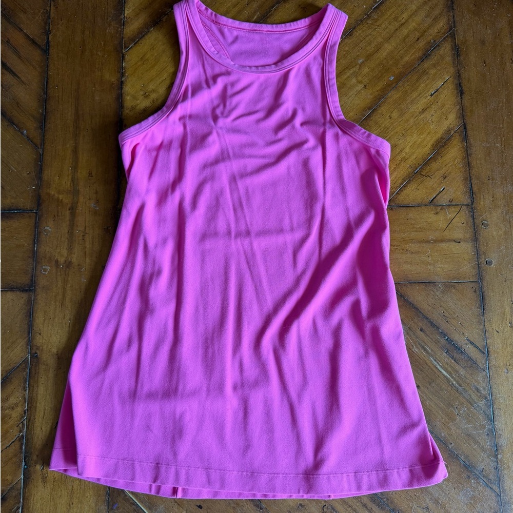 Lululemon Align Hip Length Racerback Tank Sonic Pink Size 8 Athleisure
